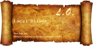Laczi Olivér névjegykártya