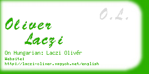 oliver laczi business card