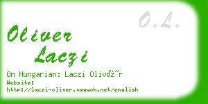 oliver laczi business card